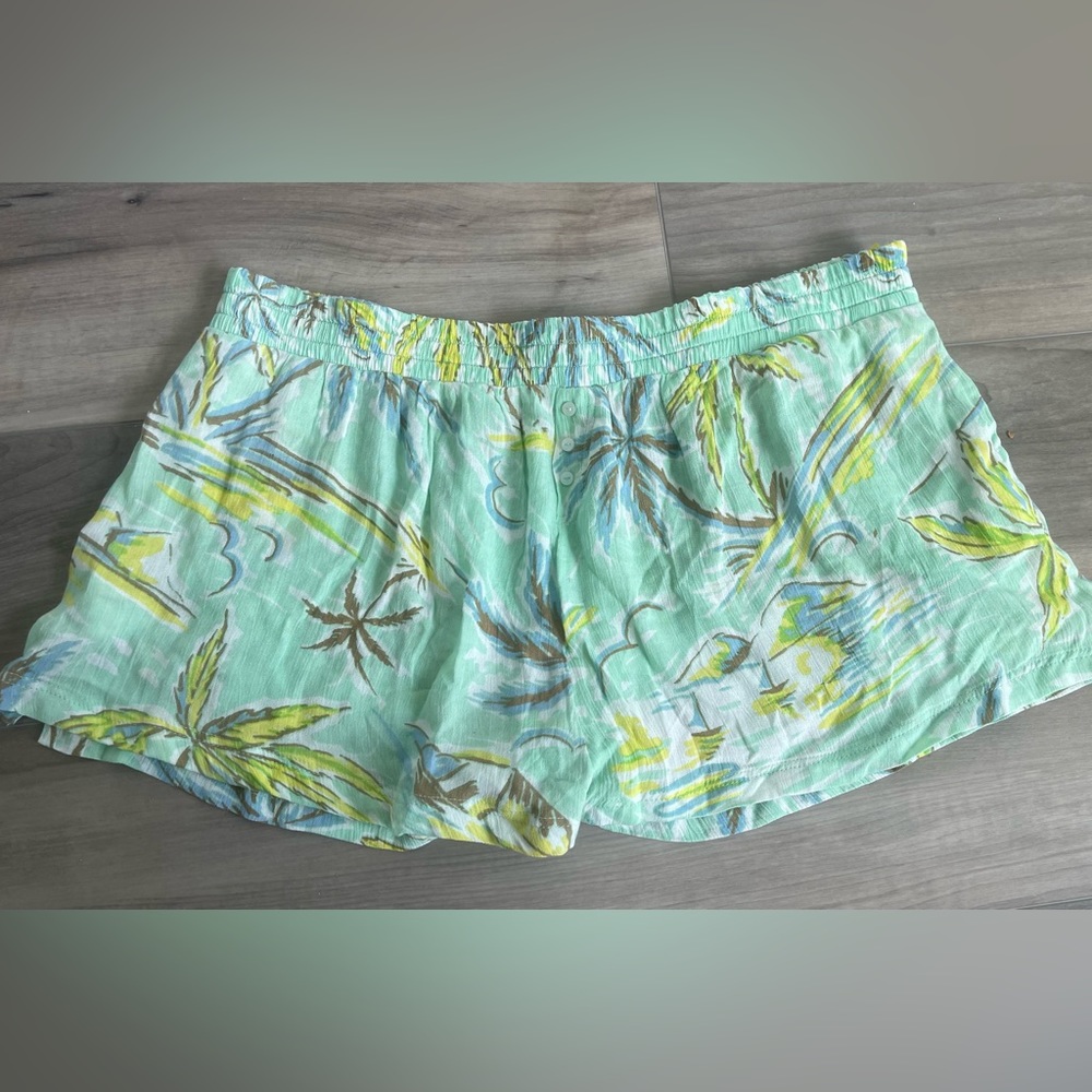 urban outfitters Out From Under Green Palm Trees Shorts Size XXL